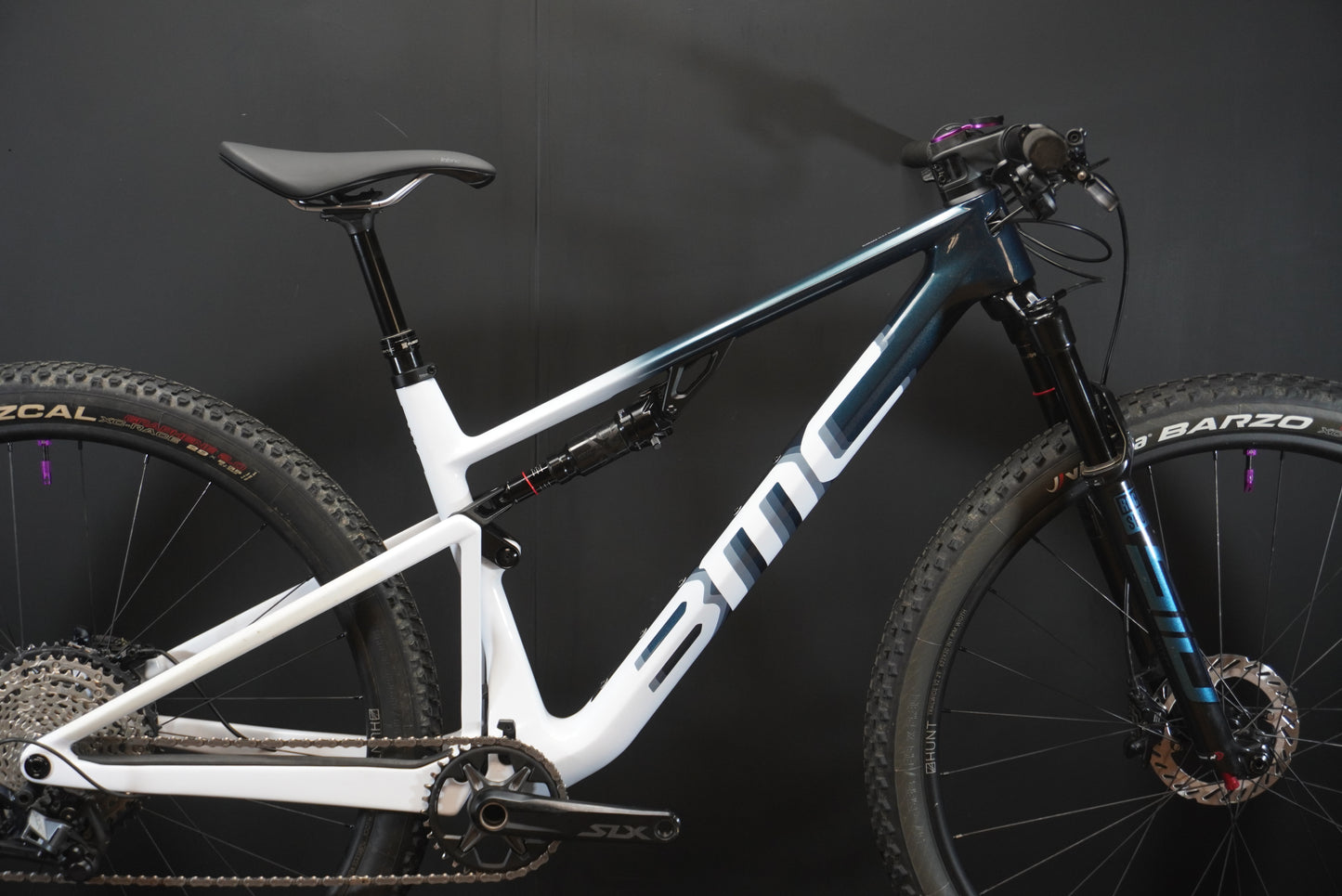 BMC Fourstroke Three Full Suspension XC Carbon Mountain Bike 2023 - Medium