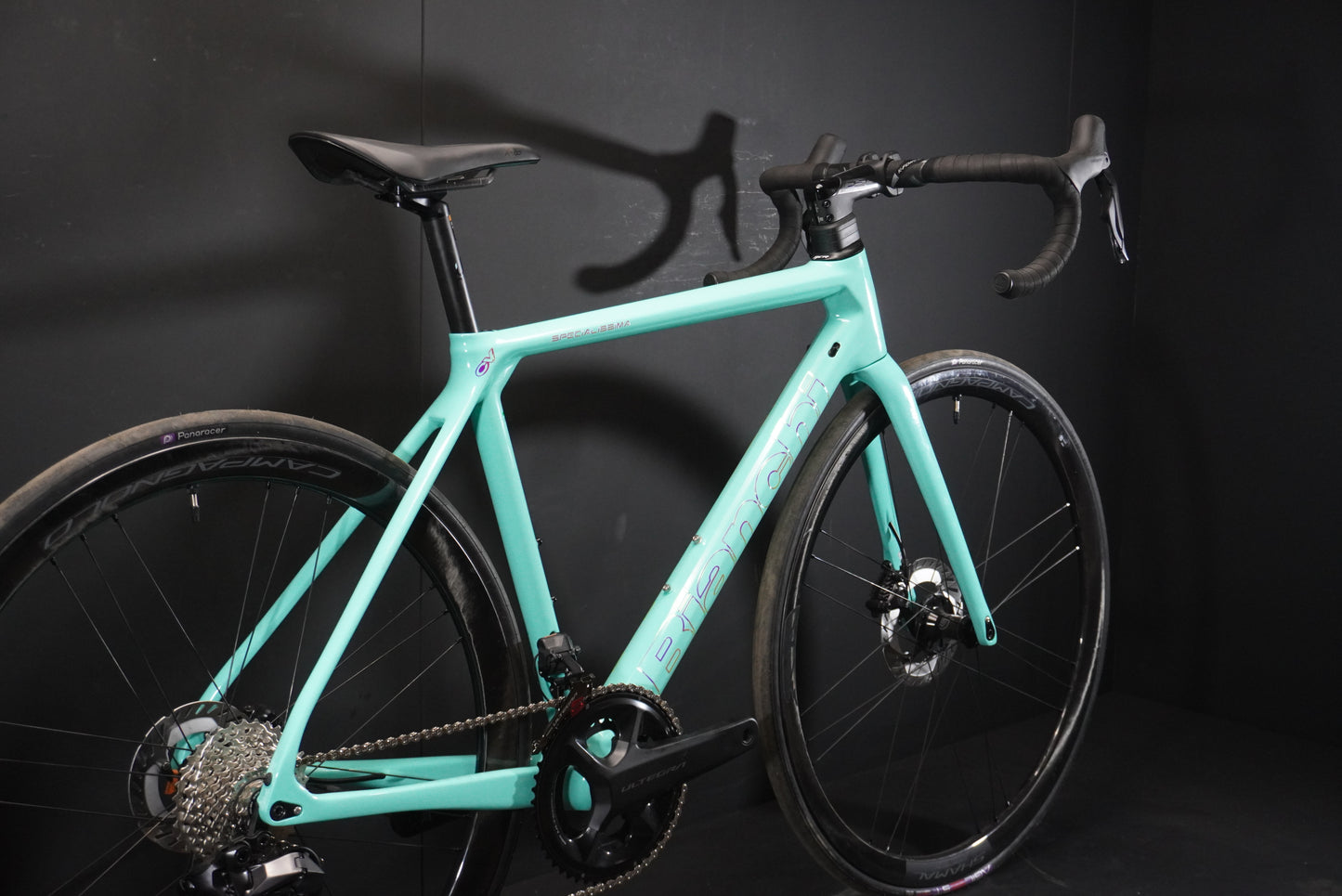 AS NEW Bianchi Specialissima CV Di2 Carbon Disc Road Bike 2022 - 53cm